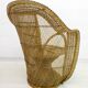 Pair of Mid-Century Modern Wicker Emmanuelle Armchairs from Kok Maison, 197