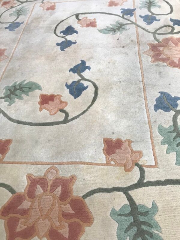 Carpet modern vintage Tibetan done nepal hand 172 X 238 CM