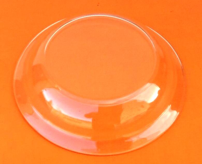 1950s deep serving dish transparent glass duralex made in france