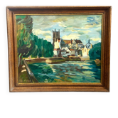 Tableau landscape in Fauvism style signed by André Planson.