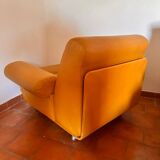 Pair of vintage leather armchairs 1970