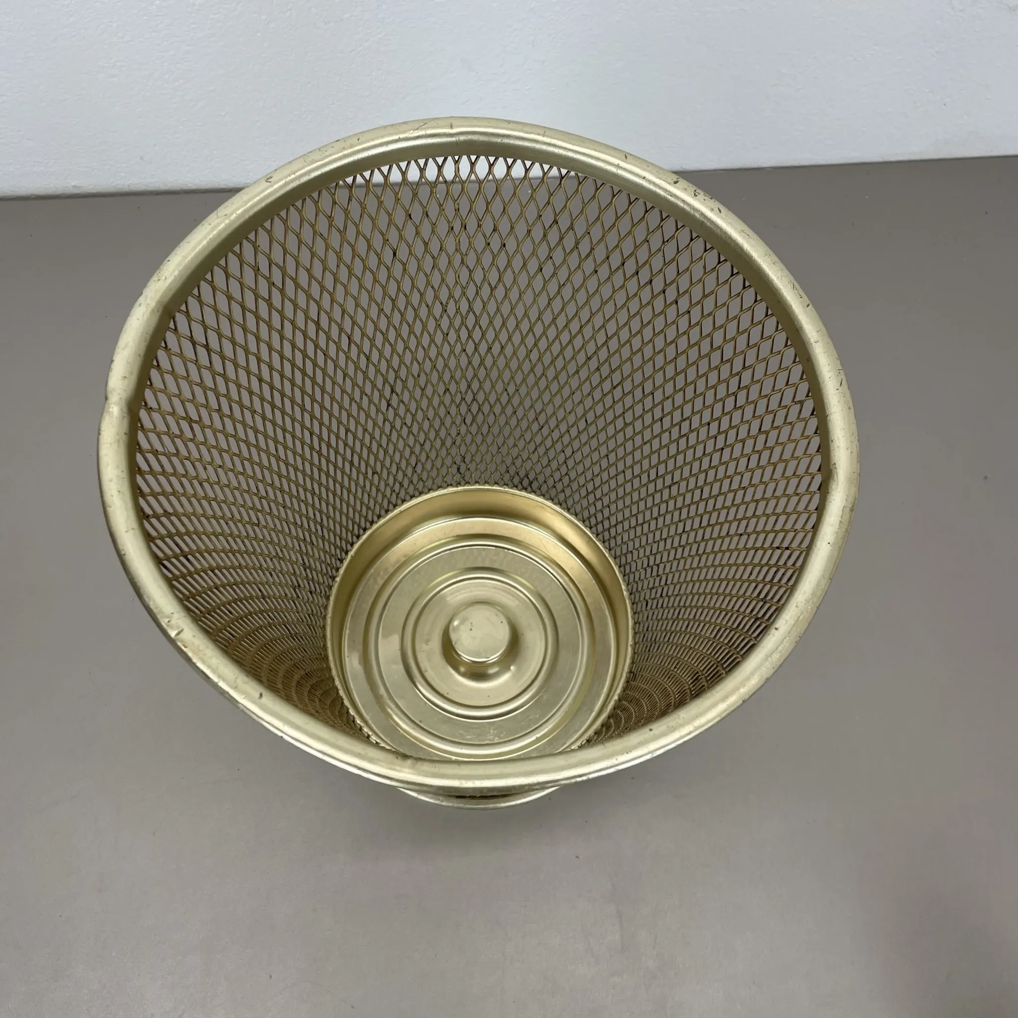 Vintage Paper Basket and Umbrella Stand in the Matégot Style, France, 1970s
