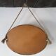 Miroir ovale en bois et cordage natrurel