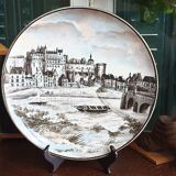 Art Deco decorative dish Creil and Montereau Choisy-le-Roi Château d'Amboise