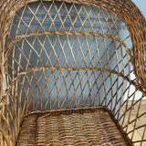 Vintage rattan armchair
