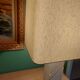 Travertine lamp foot with its original lampshade