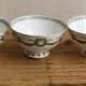 Set of cups and saucers, Sarreguemines porcelain, decoration "laurels"