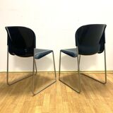 Chaise rétro Drabert SM400K, Allemagne de l'Ouest, années 1980, lot de 2