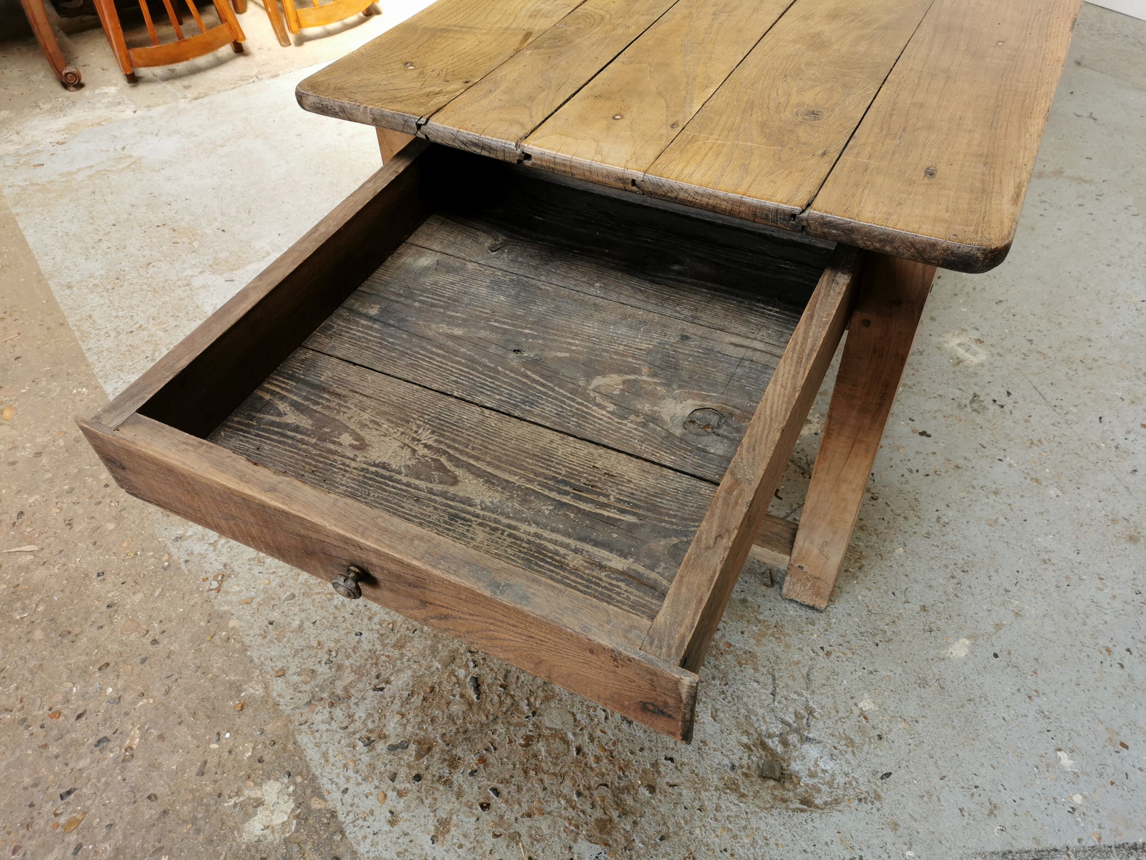 Table de ferme en chêne 260cm