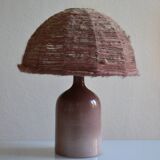 Vintage ceramic and wool lamp