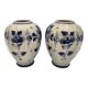 Pair of Delft vases