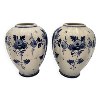 Paire de vases Delft