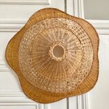 Hanging flower in wicker rattan