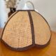 Suspension en rotin vintage forme fleur