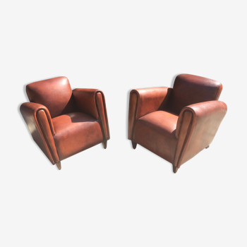 Paire de fauteuil "club"