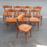 Bistro chairs 50s, set of 8