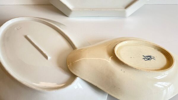 3 plats de présentation Terre de Feu K.G. LUNEVILLE – France