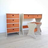 Vintage Children's Shelf Office Set