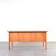 Teak Danish Desk and Two Armchairs