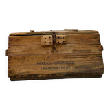 Vintage industrial wooden chest