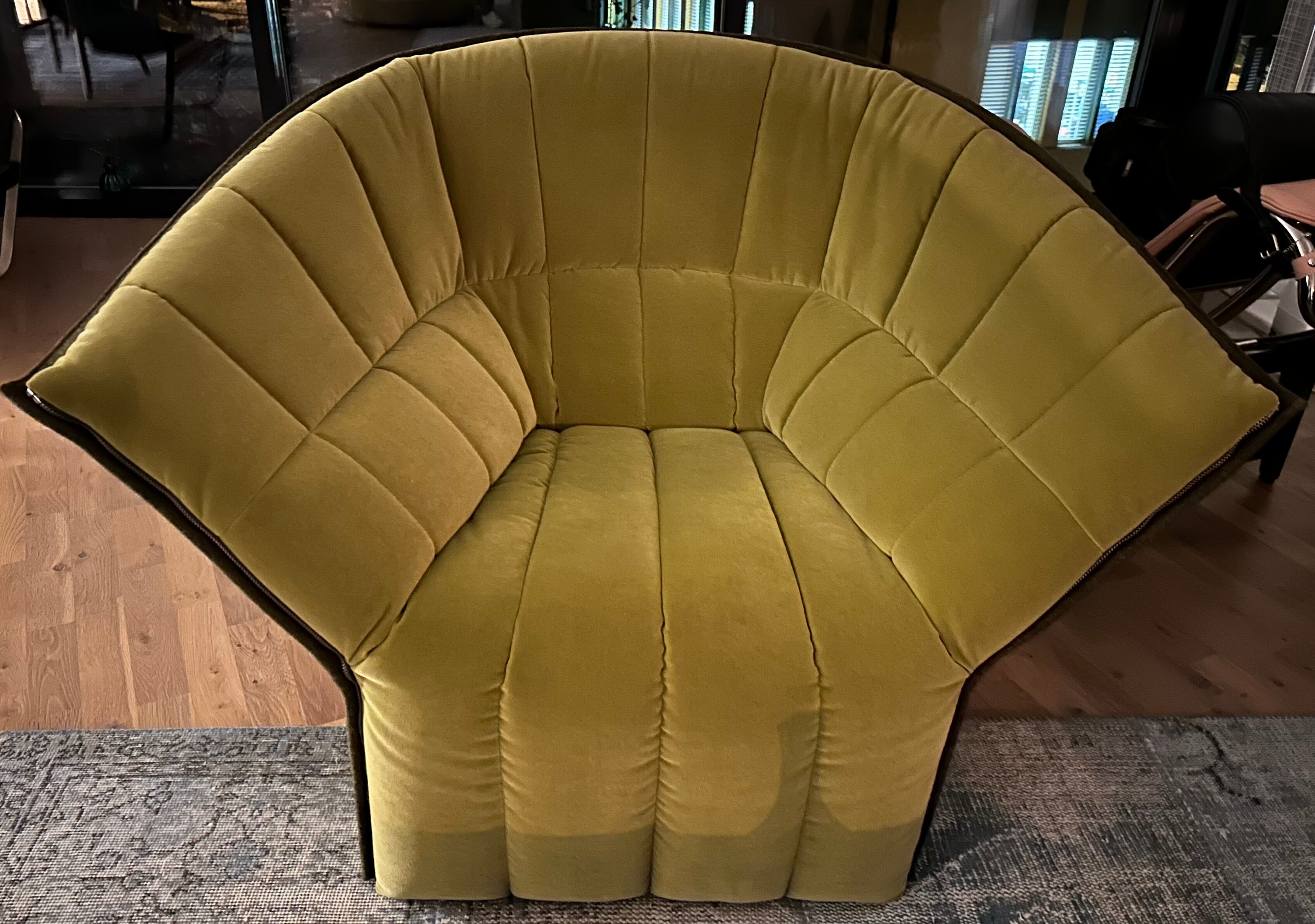 Moel armchair by Inga Sempé for Ligne Roset green