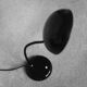 Bauhaus Vintage Minimalist Desk Lamp in Black Metal by Gebrüder Cosack Gecos, Germany, 1940s