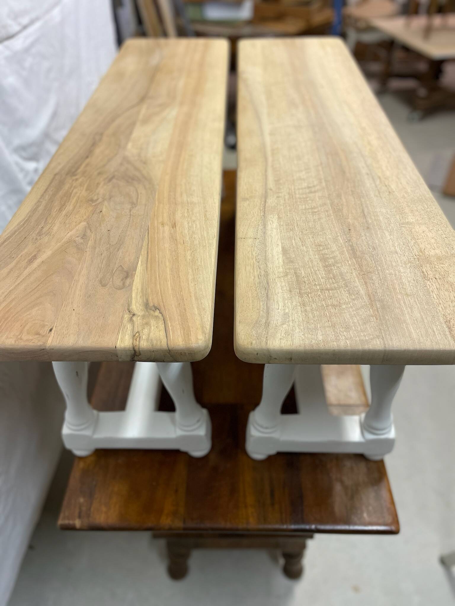 Old Bench(es) - Restored solid walnut, a return to the essentials!