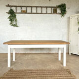 Old workshop table solid oak tray