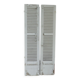 Volets anciens en bois persiennes 2 battants
