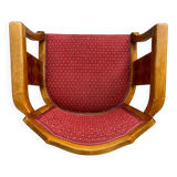 Art Deco office chair in walnut