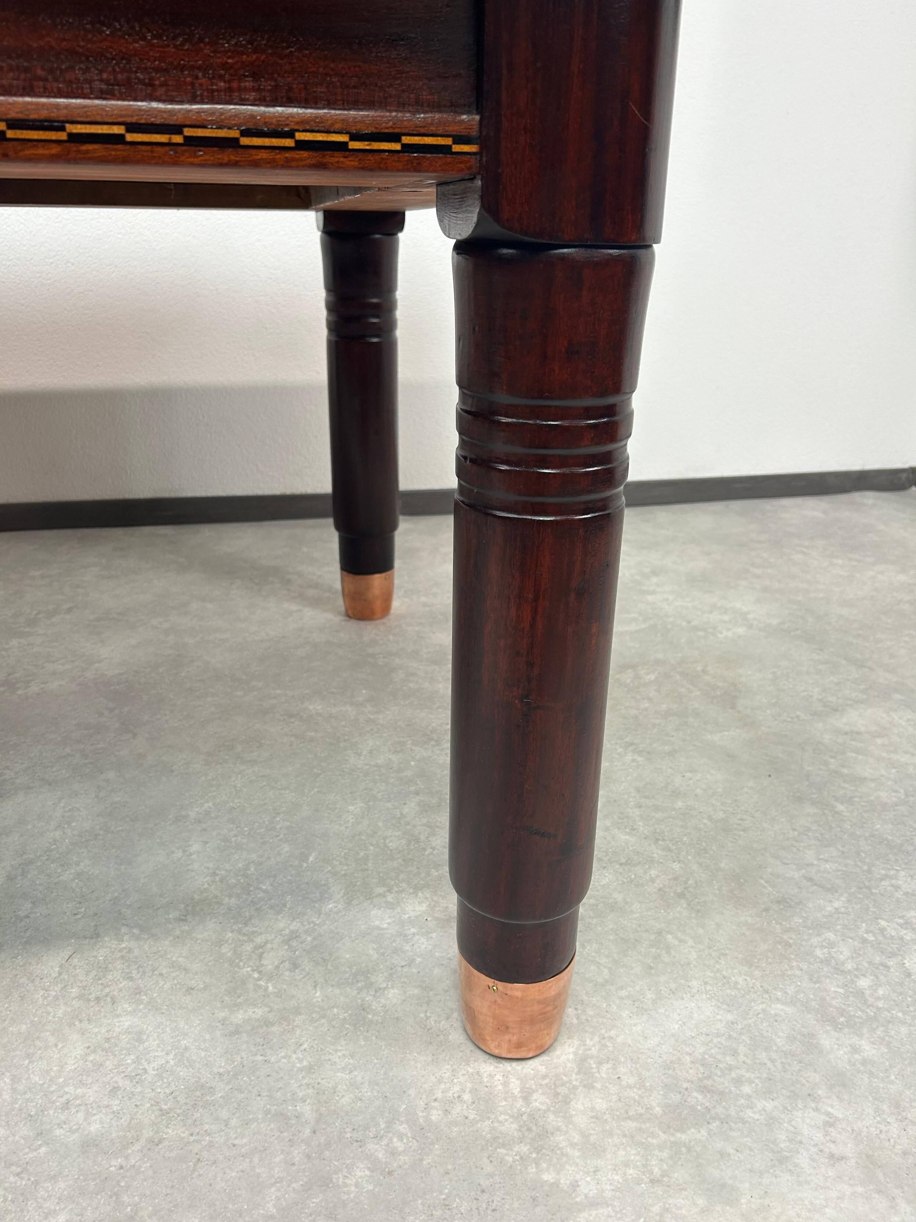 Large dining table in the Secession style by Karoly Lingel, Budapest.