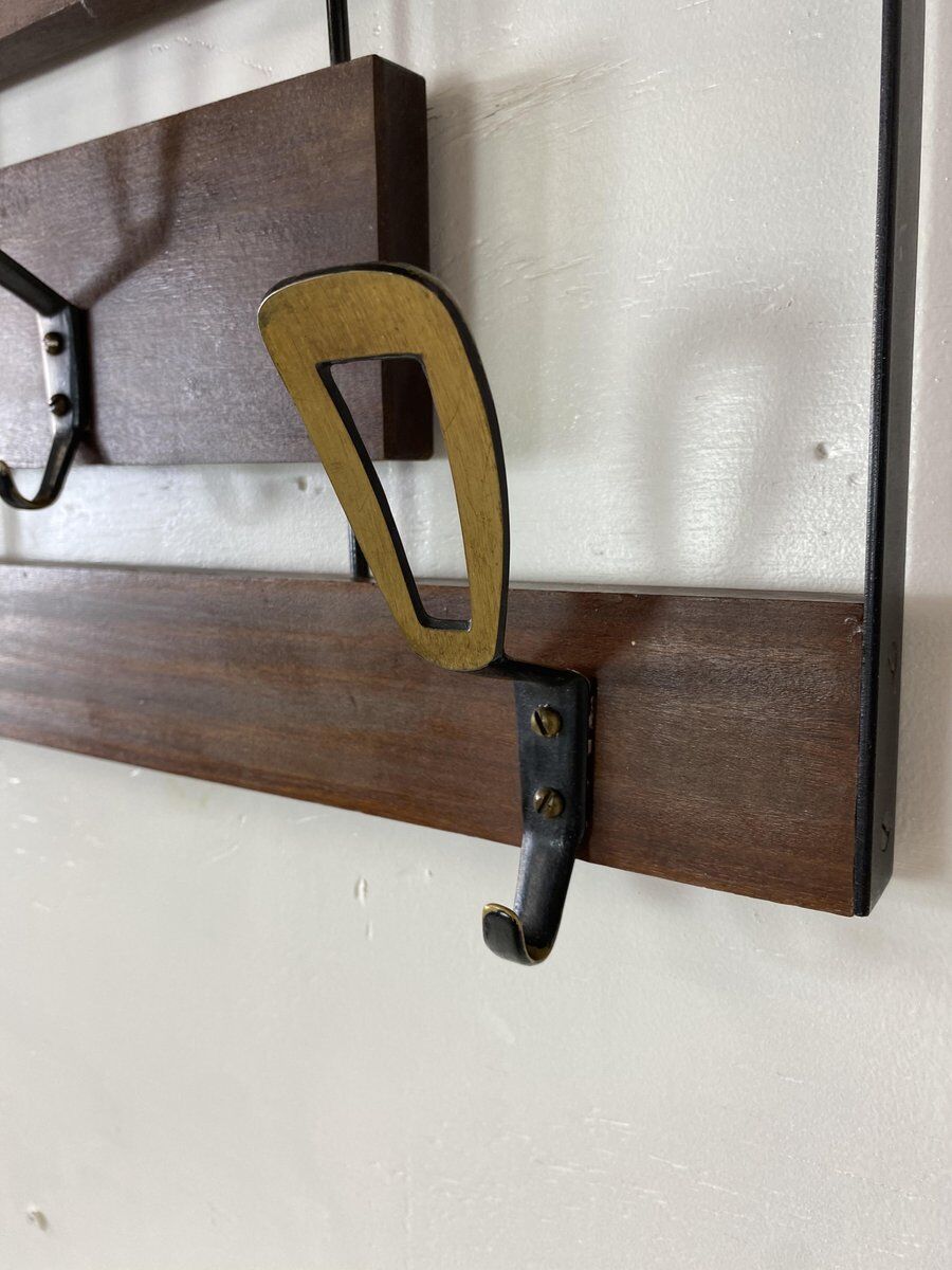 Modernist teak brass - 1950s metal