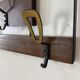 Modernist teak brass - 1950s metal