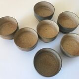 Lot cups or bowls by Jacques Lacheny vintage sandstone