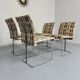 Set of 4 old Saporiti Italia chairs from the 1970s, Ernes design