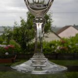 Set of 6 arques crystal champagne flutes. bergamo model.