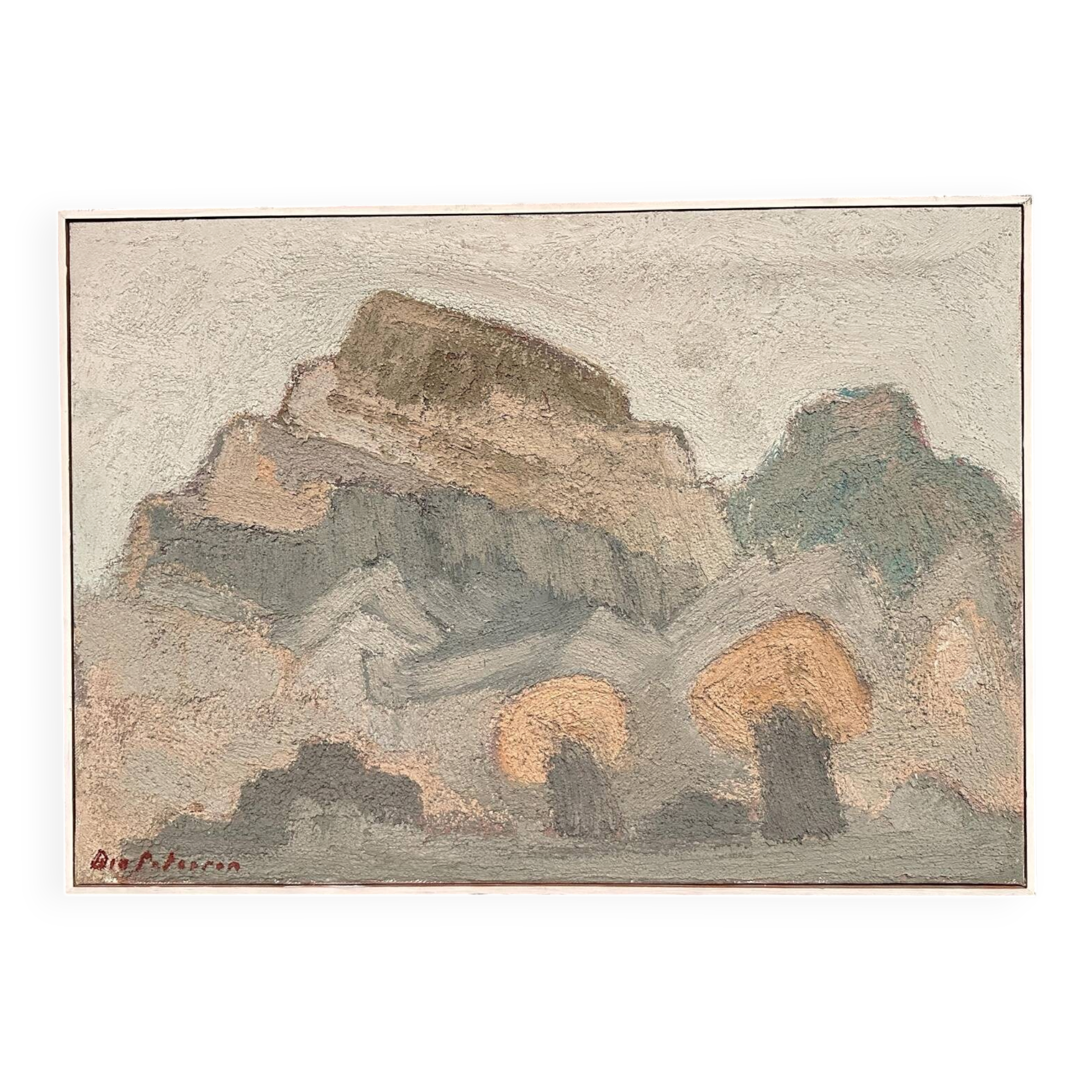 Original Swedish Oil on Canvas – “Landscape” by Birger Bia Peterson