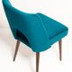 Chaise 'Shell' en Velours Vert Émeraude Milieu du Siècle, Europe, 1960s