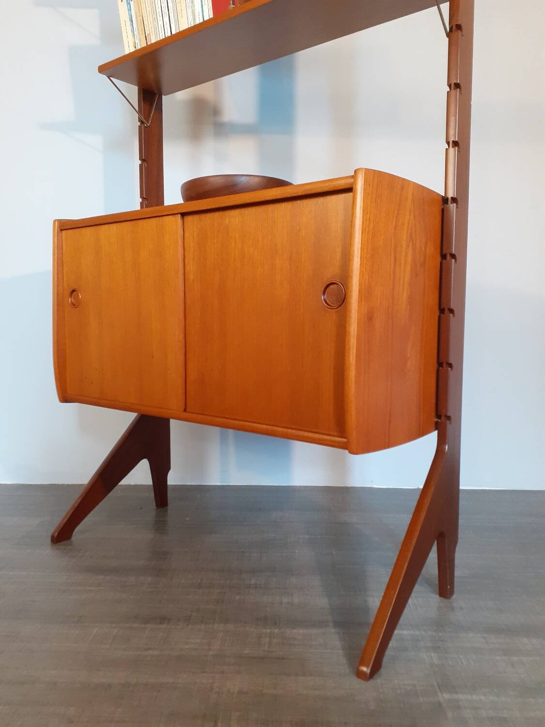 Ergo teak storage unit, Scandinavian vintage 1960s
