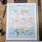 Imprimée en 1900, la Terre et ses climats.