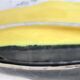 Two-tone ceramic sheet signed 70s