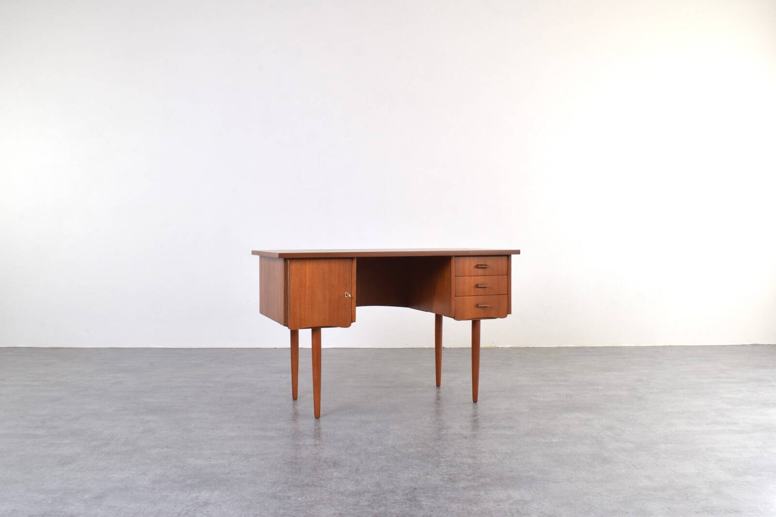 Mid-Century Danish Teak Desk, 1960s.