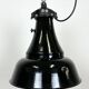 Industrial Black Enamel Bauhaus Pendant Lamp, 1930s
