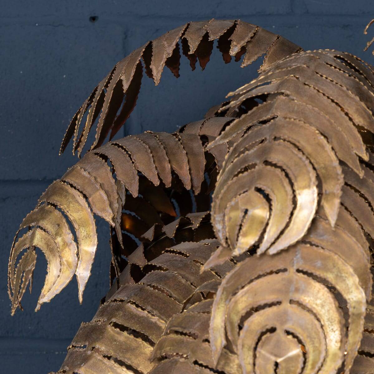 Lampadaire en palmier francaise du xxe siecle, christian techoueyres pour maison jansen