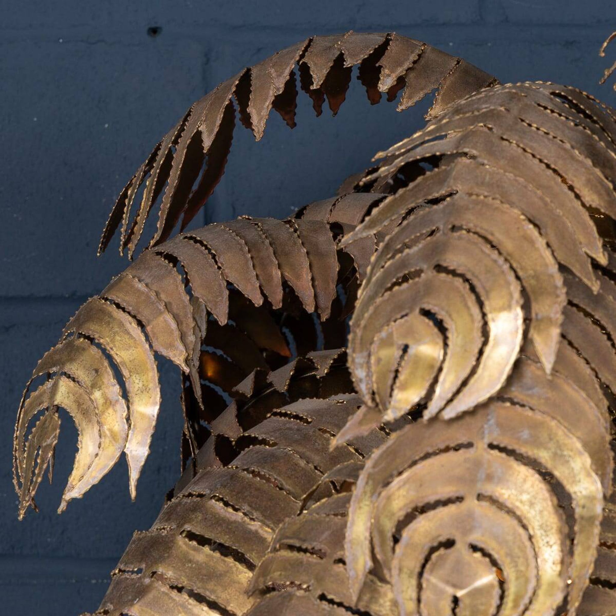 20thC FRENCH PALM TREE FLOOR LAMP, CHRISTIAN TECHOUEYRES FOR MAISON JANSEN