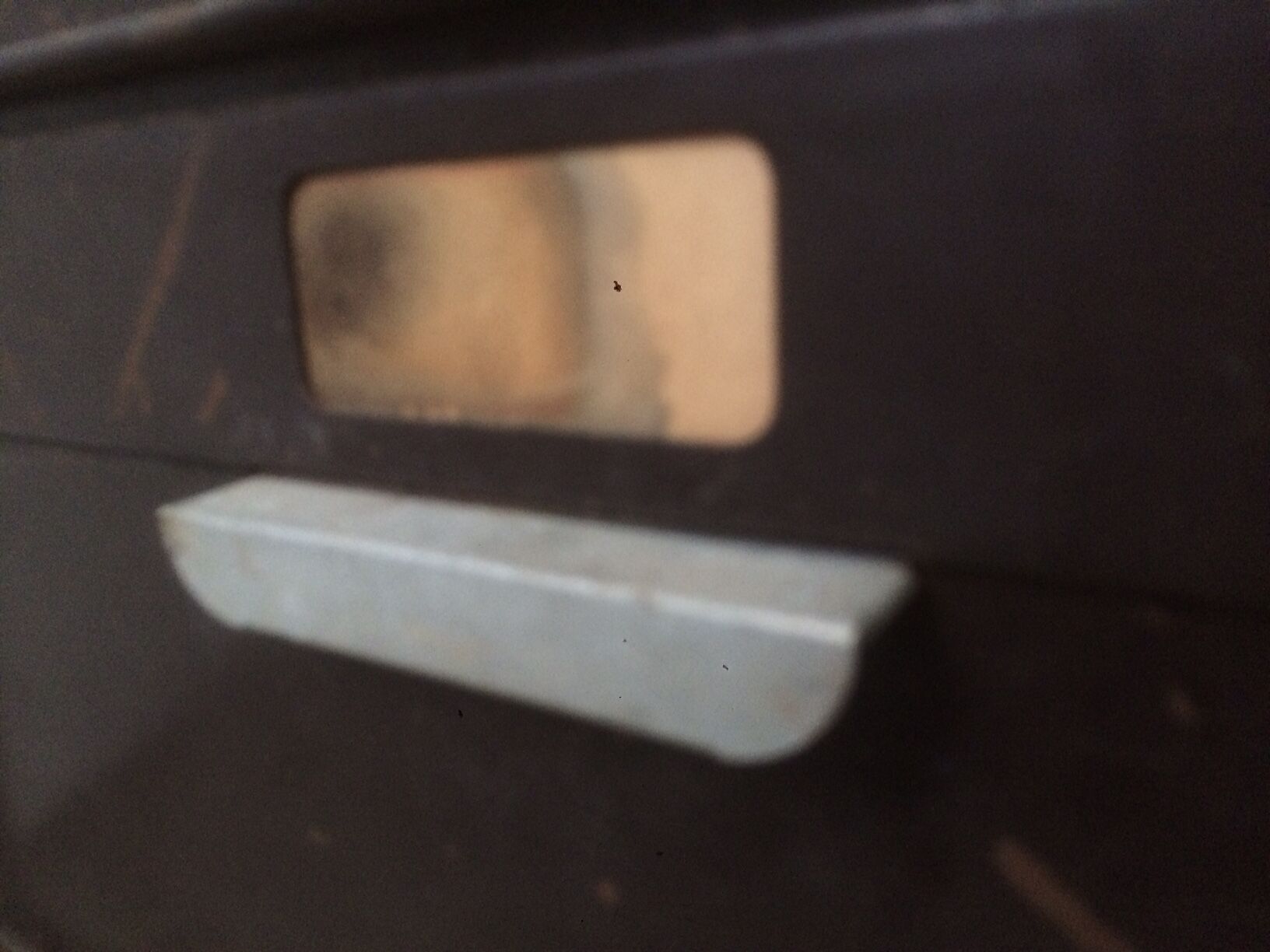 Brown vintage clamshell furniture