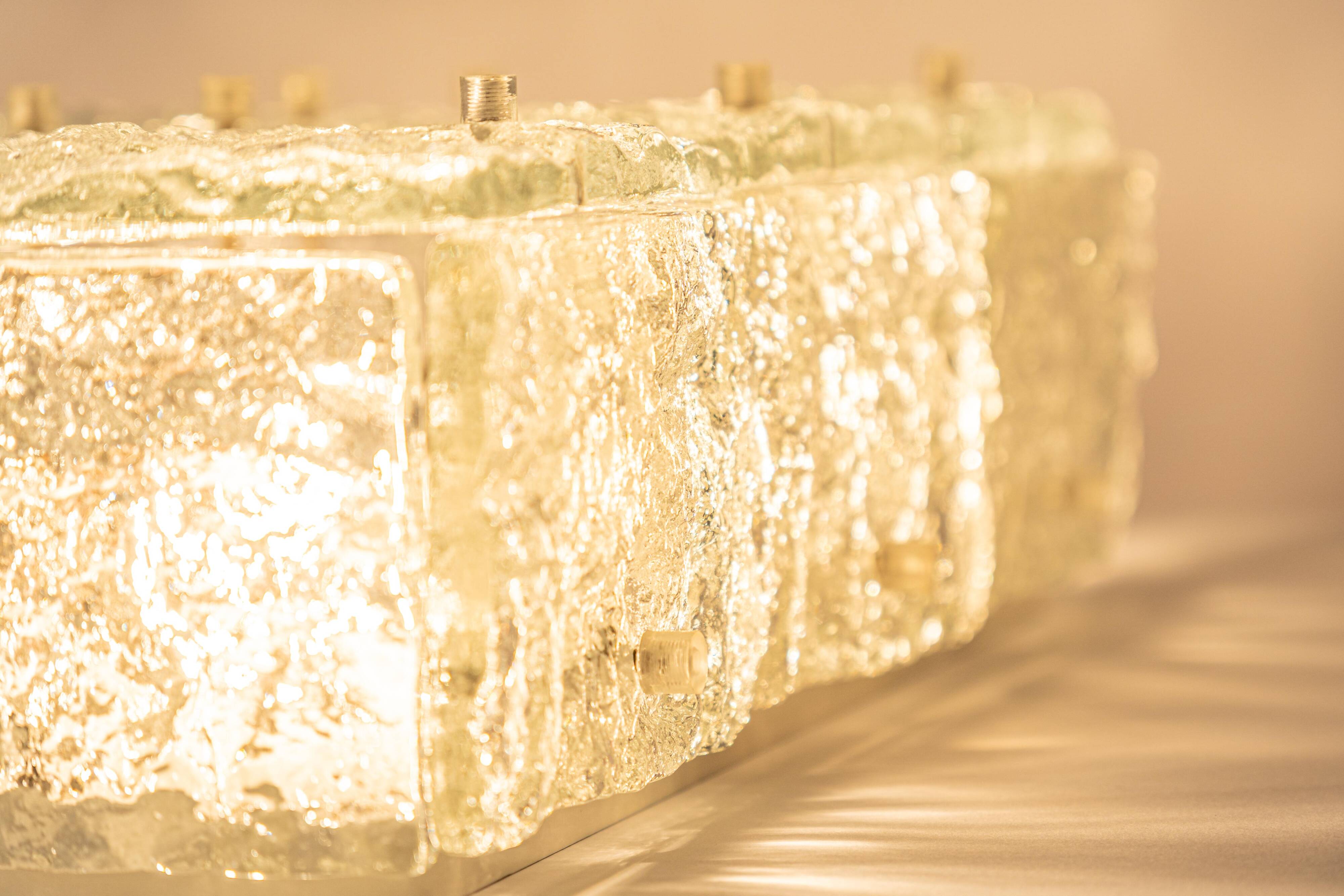 Murano glass ceiling lights by Kalmar, Austria, 1960s