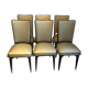 Lot de 6 chaises en acajou