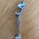 Knife doors dog basset / dachshund silver metal