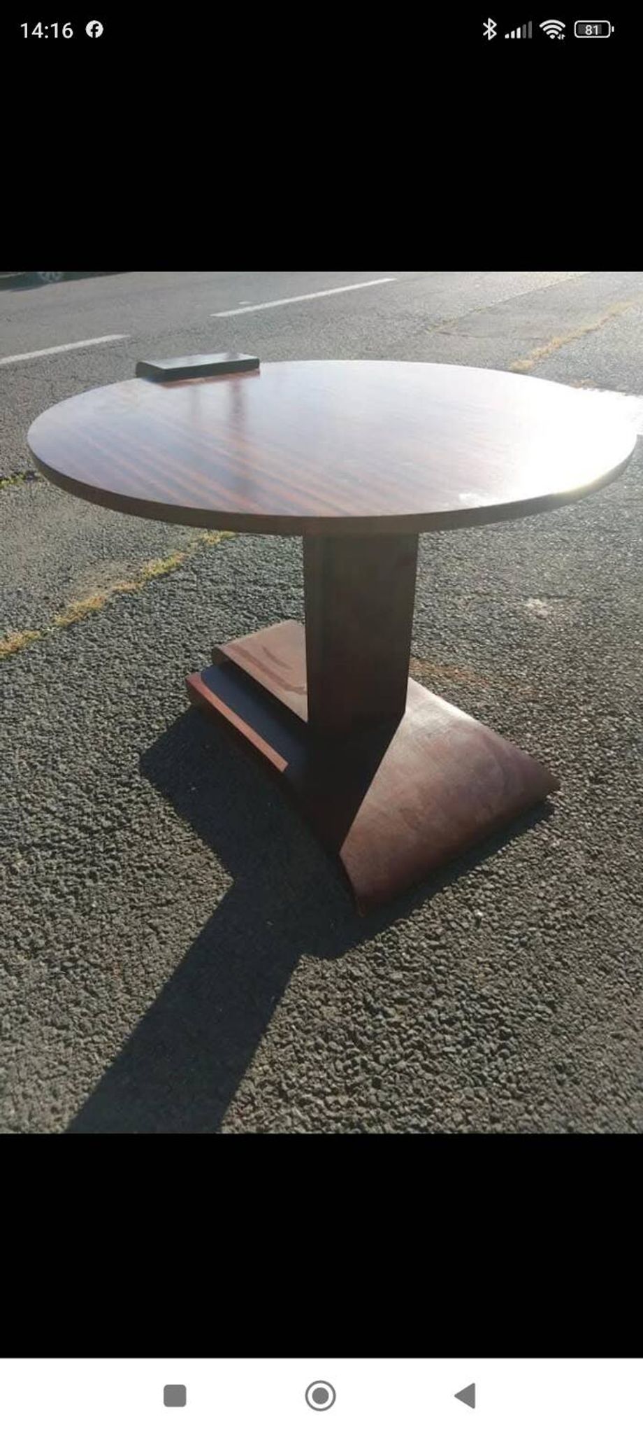 Mahogany side table, 1930